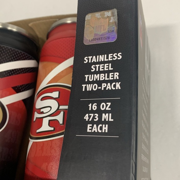 NFL San Francisco 49ers 16 oz Insulated Igloo Tumbler Set New - Picture 2 of 12